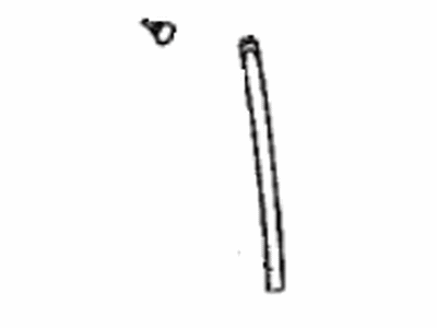 Toyota 67865-48010 Weatherstrip,  Center Pillar Upper End,  RH