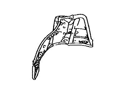 Toyota 61068-48010 Panel,  Quarter Wheel House,  Inner LH