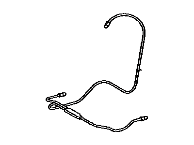 Toyota 72704-48080 Cable,  Rear Seat Reclining Control