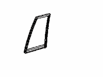 Toyota 68189-48040 Weatherstrip,  Rear Door Quarter Window,  LH