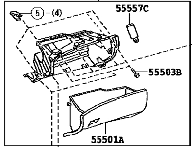 Toyota 55303-48151-B0 Panel Sub-Assy,  Instrument,  Lower