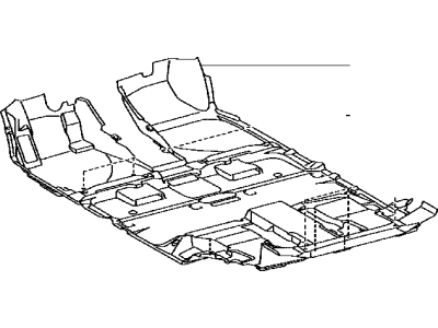 Toyota 58510-48210-B0 Carpet Assy,  Floor,  Front