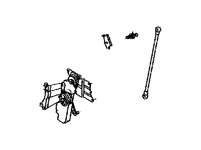 Toyota 85007-49018 Motor Unit,  Back Door