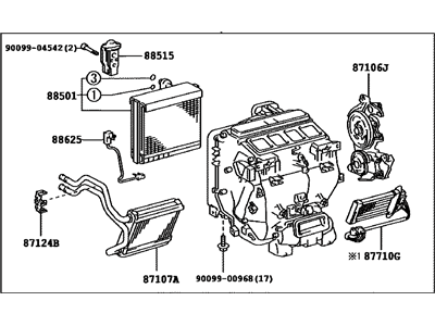 Toyota 87050-48252 Radiator Assy,  Air Conditioner