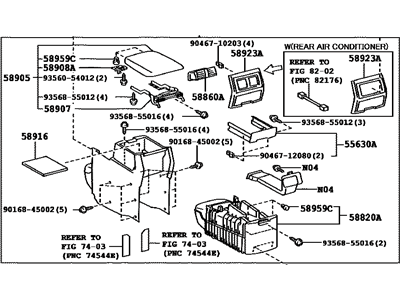 Toyota 58810-48471-C0 Box Assy,  Console