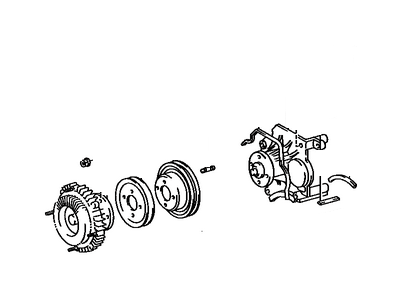 Toyota 16307-65050 Bracket Sub-Assy,  Fan
