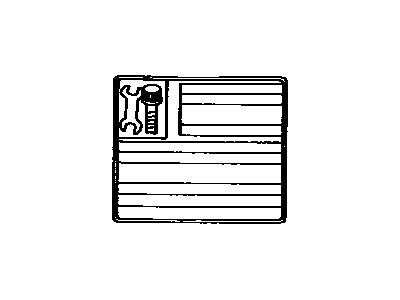Toyota 11284-65012 Label