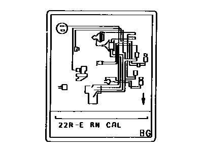 Toyota 17792-3D280 Vacuum Diagram