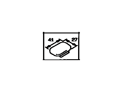 Toyota 90950-01727 Plug, Hole(For Frame)