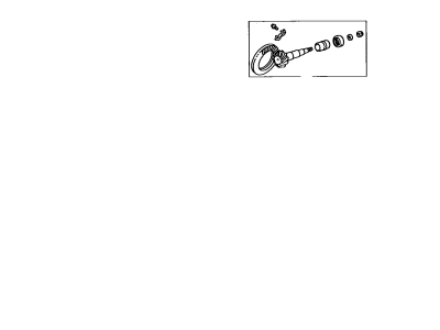Toyota 41201-39725 Final Gear Set,  Front Axle Differential
