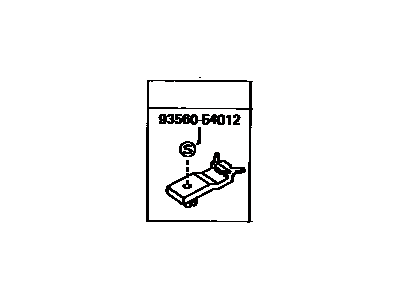Toyota 75546-89106 Lower Molding Clip