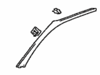 Toyota 62211-02030-B0 Windshield Pillar Trim