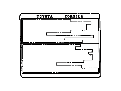 Toyota 42661-02110 Tire Info Label