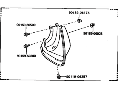 Toyota 76626-09080 Mud Guard