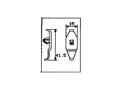 Toyota 82711-1E440 Clamp, Wiring Harness