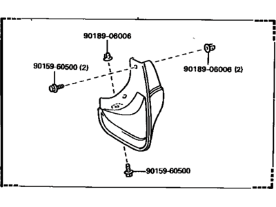 Toyota 76621-09060 Mudguard Sub-Assembly, Front Fender, Passenger Side
