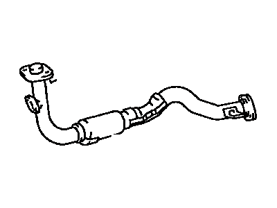 Toyota 17410-02120 Pipe Assy,  Exhaust,  Front