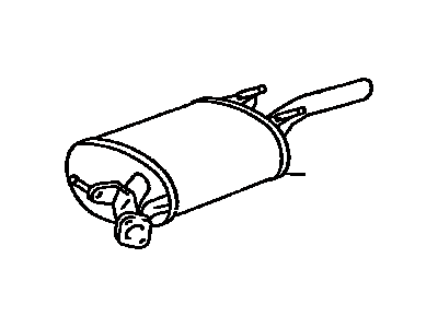 Toyota 17430-01070 Muffler & Pipe