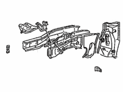 Toyota 57102-02031 Member Sub-Assembly, Front Side, Driver Side