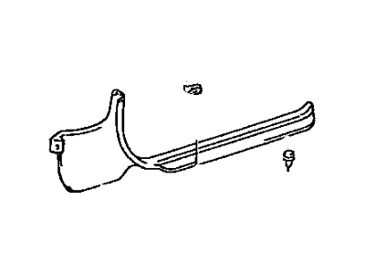Toyota 62102-02010-B0 Cowl Kick Panel