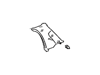 Toyota 62472-02050-B0 Upper Quarter Trim
