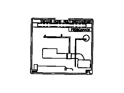 17792-16720 Toyota Plate, Engine Vacuum Hose Information Illustration 1 of 1