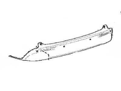 Toyota 52169-08050 Cover,  Rear Bumper,  Lower