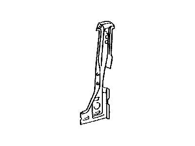 Toyota 61501-04904 Pillar,  Quarter Lock,  RH