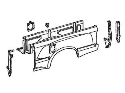 Toyota 65600-YY010 Panel Assy,  Rear Body Side,  LH