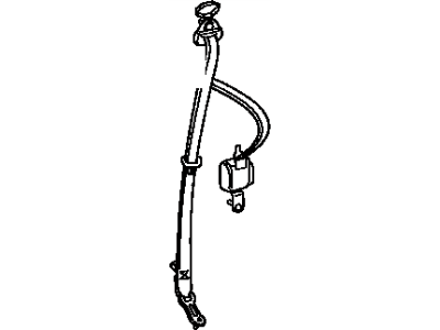 Toyota 73360-04010-E0 Belt Assy,  Rear Seat,  Outer