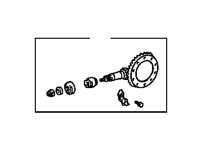 Toyota 41201-80161 Final Gear Kit,  Differential,  Rear