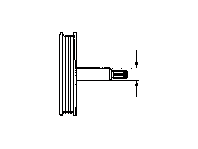 Toyota 44303-04020 Shaft Sub-Assy,  W/Pulley
