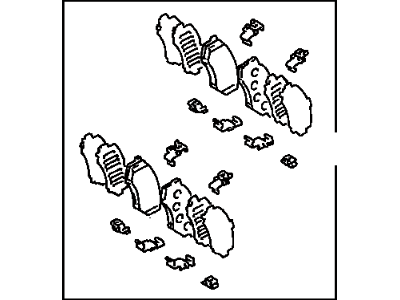 Toyota 04491-35270 Pad Kit,  Disc Brake,  Front