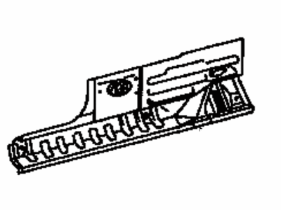 Toyota 57402-04901 Member Sub-Assy,  Floor Side,  Inner LH