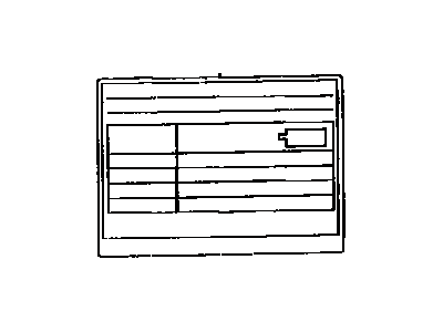 Toyota 11298-42250 Label