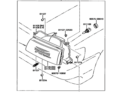 Toyota Cressida Headlight - 81110-22630