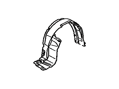 Toyota 53875-22050 Splash Shield, Passenger Side