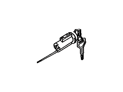 Toyota 69057-22150 Cylinder & Key Set,  Ignition Switch Lock