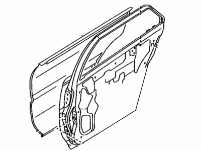 Toyota 67004-02010 Panel Sub-Assembly, Rear Door, Driver Side