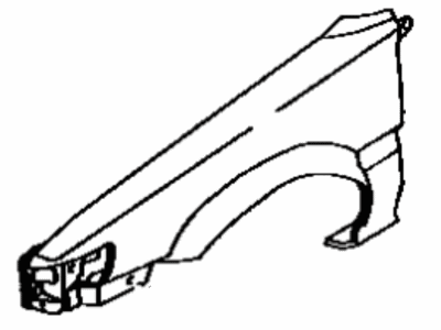 Toyota 53802-02030 Fender Sub-Assembly, Front Driver Side