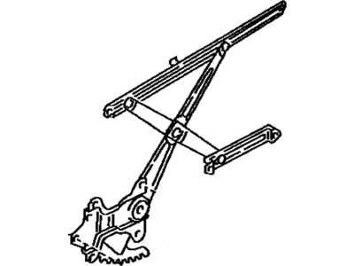 1992 Toyota Corolla Window Regulator - 69810-12290