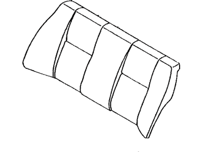 Toyota 71077-02050-E0 Cover, Rear Seat Back (For Bench Type)