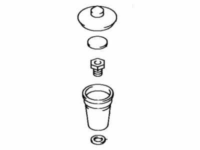 Toyota 31402-12040 Reservoir Sub-Assembly, Clutch Master Cylinder