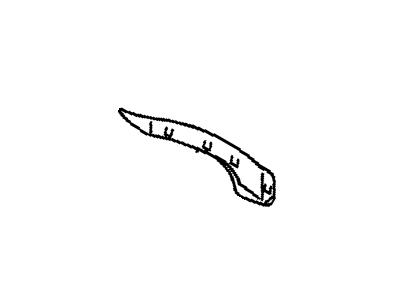 Toyota 52591-01020 Seal, Rear Bumper Side, Passenger Side