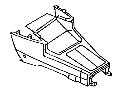1989 Toyota Corolla Center Console Base - 58811-01010-B1