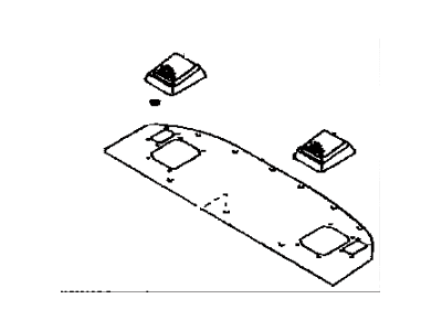 Toyota 64330-1A270-K0 Package Tray Trim
