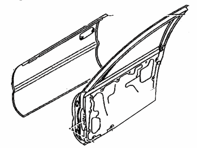 Toyota 67001-02020 Panel Sub-Assembly, Front Door, Passenger Side
