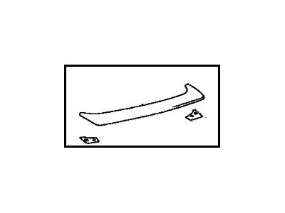 Toyota 76085-47010-J1 Spoiler Sub-Assy,  Rear