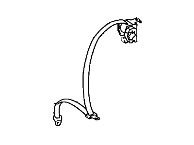 Toyota 73360-47030-B0 Belt Assy,  Rear Seat 3 Point Type,  Outer RH