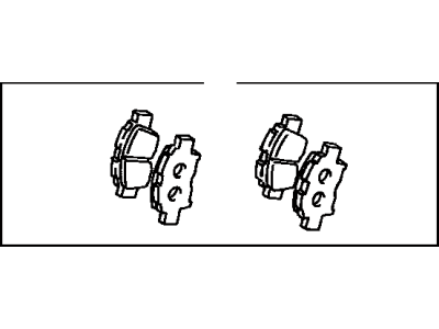 Toyota 04465-17101 Pad Kit,  Disc Brake,  Front